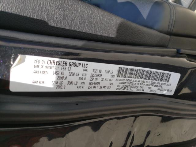 2013 DODGE DURANGO CR 1C4SDHDT4DC662734
