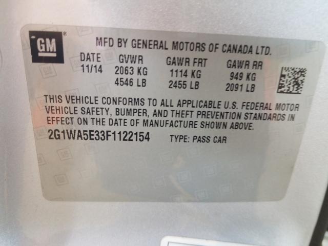 2015 CHEVROLET IMPALA LIM 2G1WA5E33F1122154