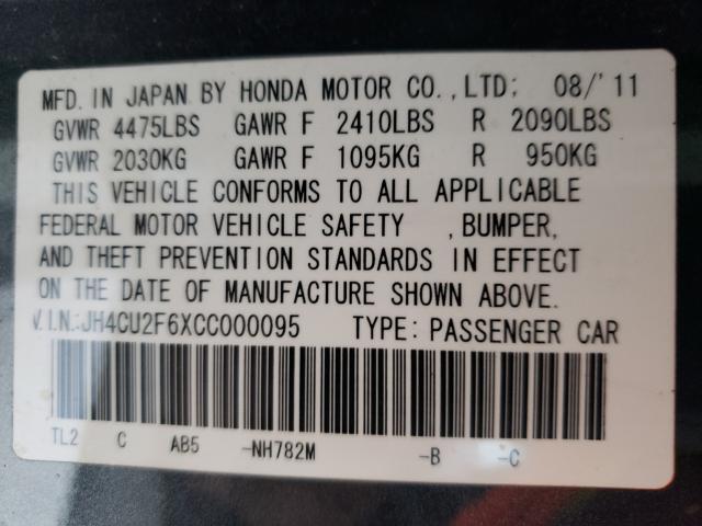 2012 ACURA TSX TECH JH4CU2F6XCC000095