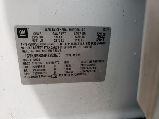 2017 CADILLAC XT5 LUXURY 1GYKNBRS4HZ253673