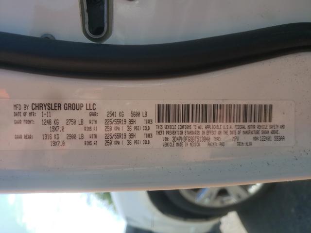 2011 DODGE JOURNEY LU 3D4PH9FG9BT513840