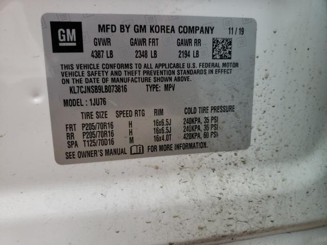 2020 CHEVROLET TRAX LS KL7CJNSB9LB073816