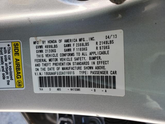 2013 ACURA TL TECH 19UUA8F50DA016815
