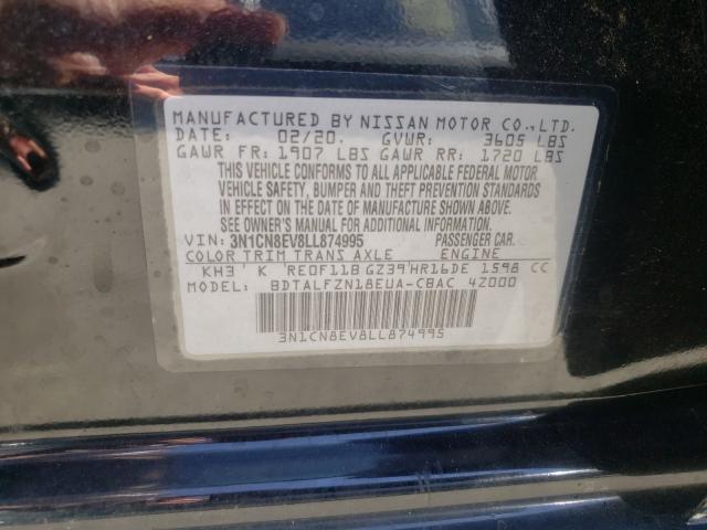 2020 NISSAN VERSA SV 3N1CN8EV8LL874995