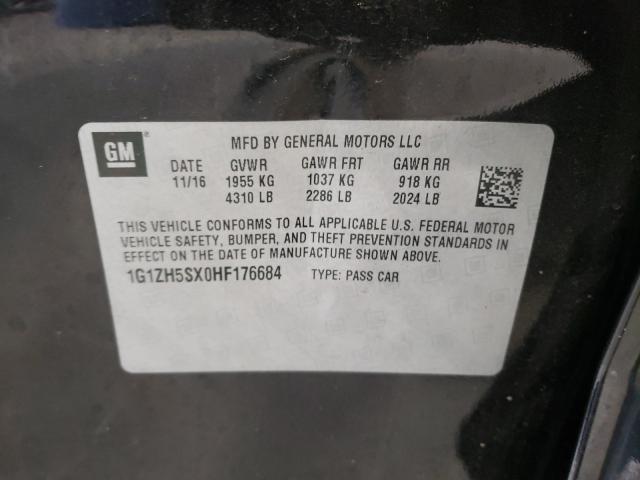2017 CHEVROLET MALIBU PRE 1G1ZH5SX0HF176684