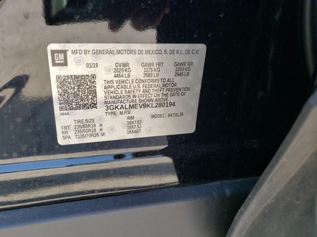 2019 GMC TERRAIN SL 3GKALMEV9KL280194