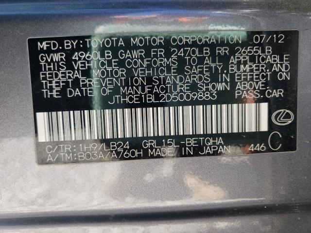 2013 LEXUS GS 350 AWD JTHCE1BL2D5009883