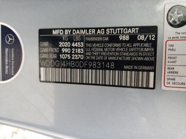 2013 MERCEDES-BENZ C 250 WDDGJ4HB0DF983148