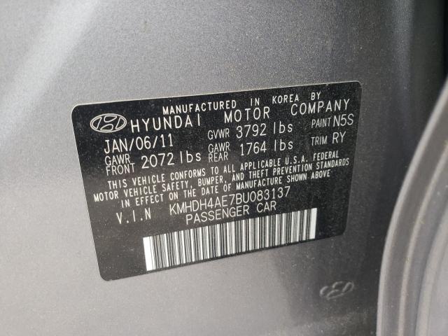 2011 HYUNDAI ELANTRA GL KMHDH4AE7BU083137