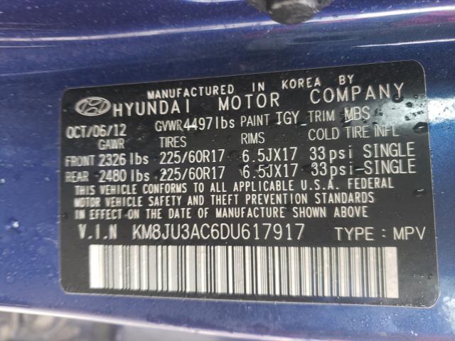 2013 HYUNDAI TUCSON GLS KM8JU3AC6DU617917