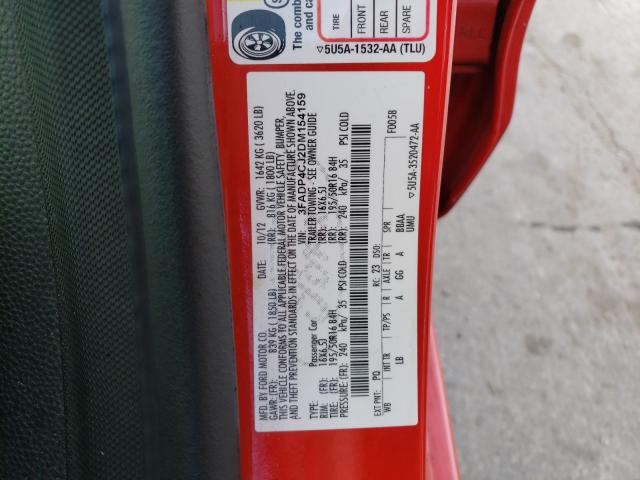 2013 FORD FIESTA TIT 3FADP4CJ2DM154159