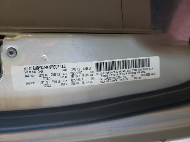 2010 VOLKSWAGEN ROUTAN SE 2V4RW3D11AR272564