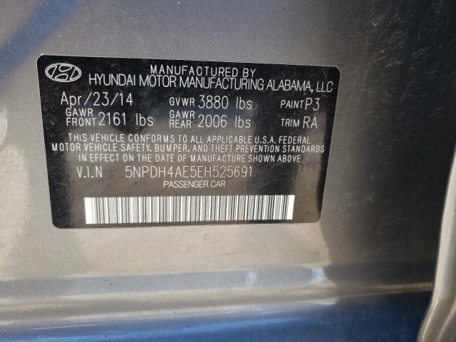 2014 HYUNDAI ELANTRA SE 5NPDH4AE5EH525691