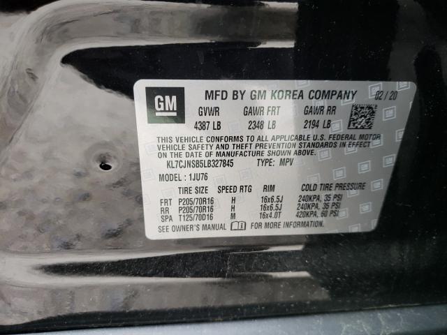 2020 CHEVROLET TRAX LS KL7CJNSB5LB327845