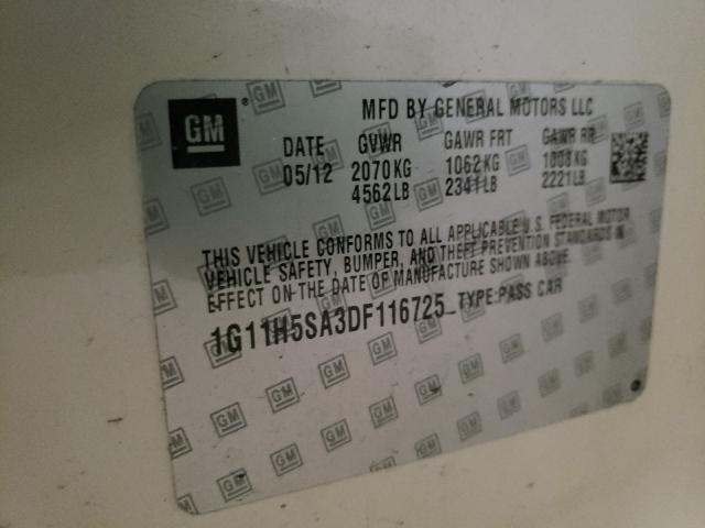 2013 CHEVROLET MALIBU LTZ 1G11H5SA3DF116725