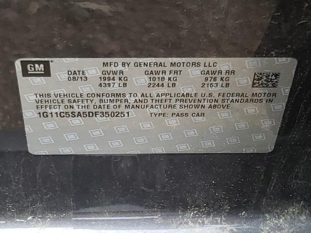 2013 CHEVROLET MALIBU 1LT 1G11C5SA5DF350251