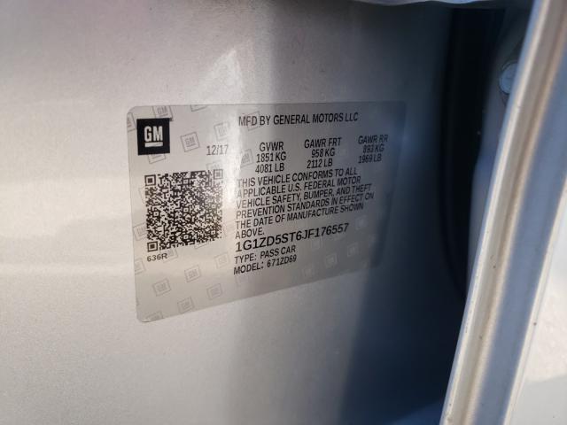 2018 CHEVROLET MALIBU LT 1G1ZD5ST6JF176557