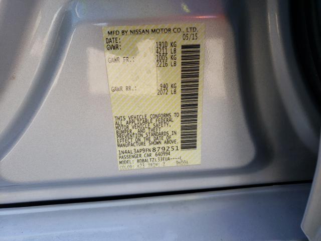2015 NISSAN ALTIMA 2.5 1N4AL3AP9FN879251