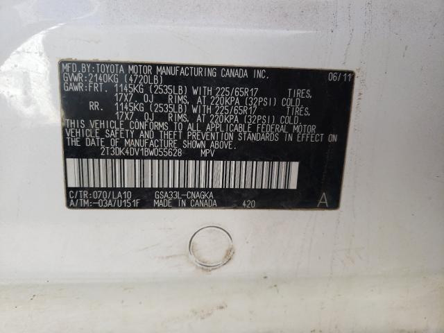 2011 TOYOTA RAV4 LIMIT 2T3DK4DV1BW055628