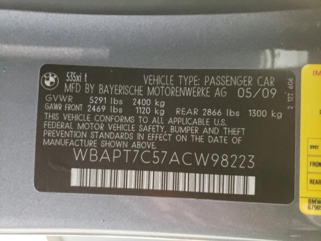 2010 BMW 535 XI WBAPT7C57ACW98223