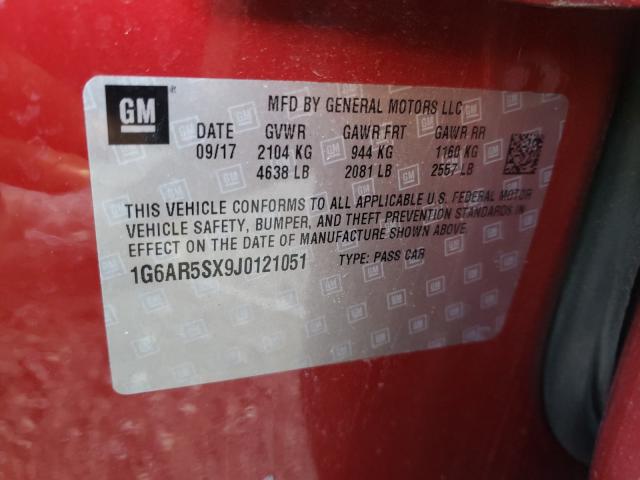 2018 CADILLAC CTS LUXURY 1G6AR5SX9J0121051