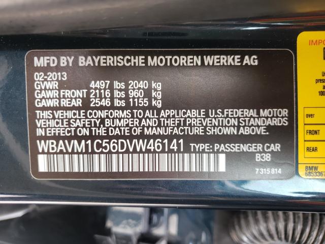 2013 BMW X1 SDRIVE2 WBAVM1C56DVW46141