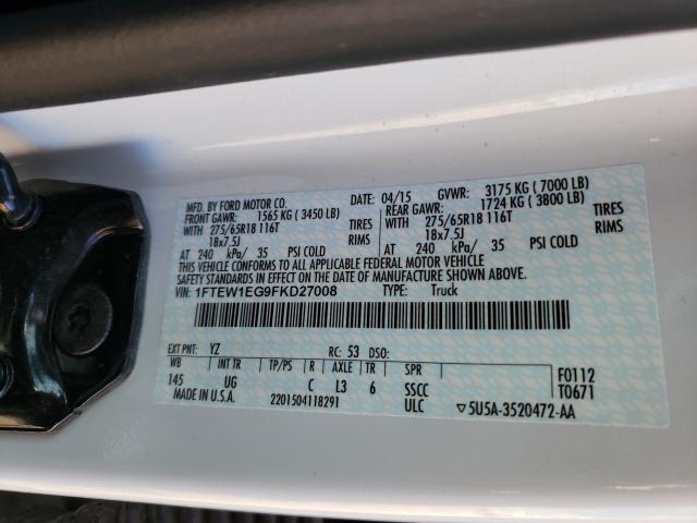 2015 FORD F150 SUPER 1FTEW1EG9FKD27008