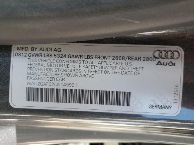 2012 AUDI A7 PRESTIG WAU2GAFC2CN149901
