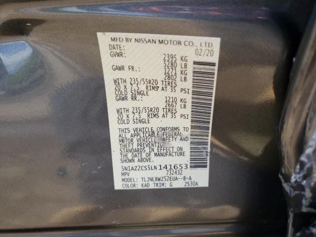 2020 NISSAN MURANO SL 5N1AZ2CS5LN141653