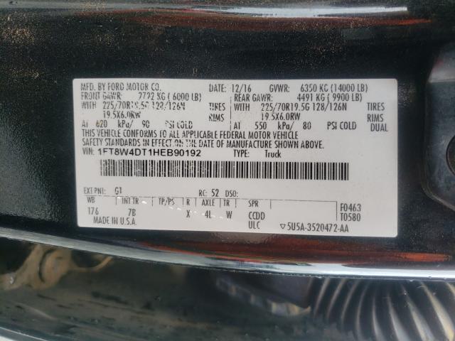 2017 FORD F450 SUPER 1FT8W4DT1HEB90192