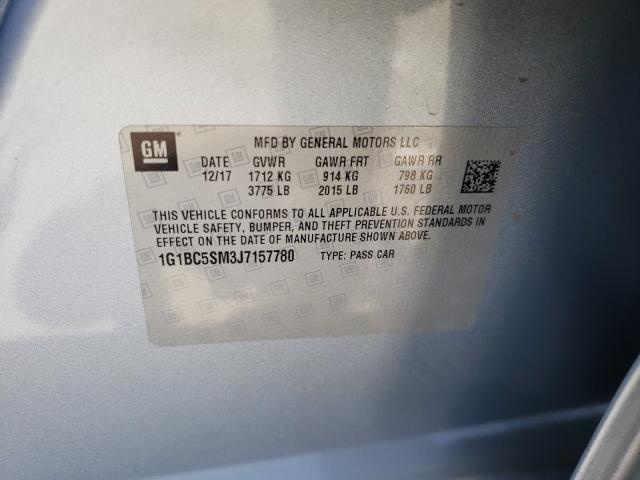 2018 CHEVROLET CRUZE LS 1G1BC5SM3J7157780