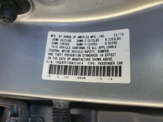 2016 HONDA ACCORD EX 1HGCR2F70GA210414