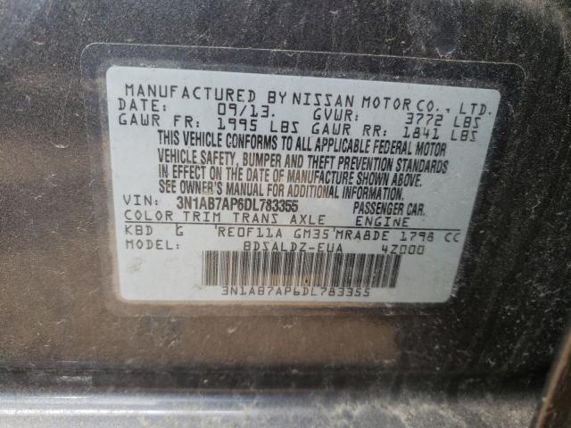 2013 NISSAN SENTRA S 3N1AB7AP6DL783355