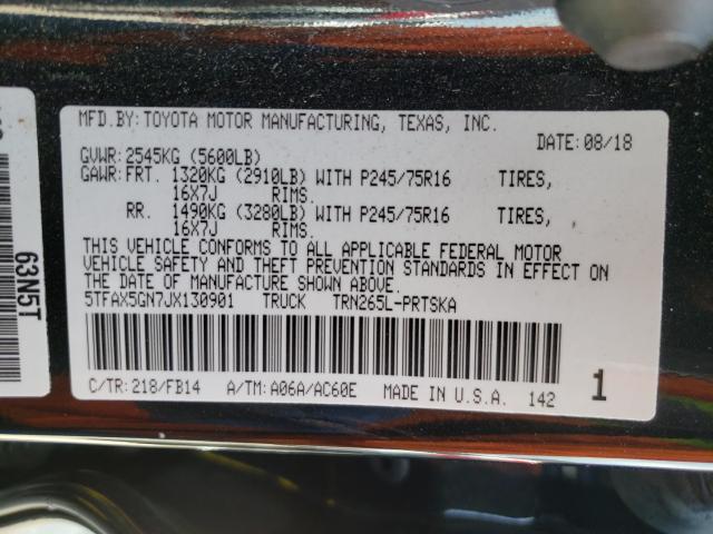 2018 TOYOTA TACOMA DOU 5TFAX5GN7JX130901