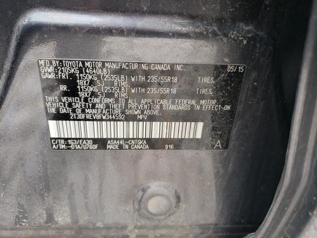 2015 TOYOTA RAV4 LIMIT 2T3DFREV8FW344592