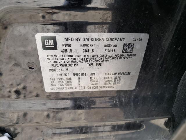 2020 CHEVROLET TRAX LS KL7CJKSB9LB051197