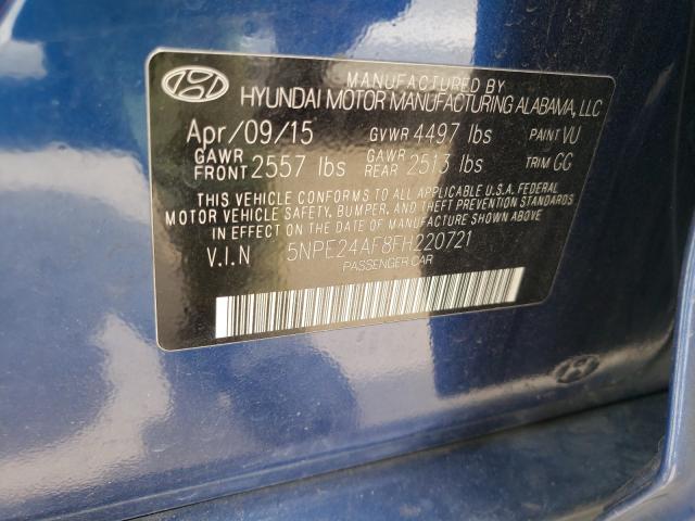 2015 HYUNDAI SONATA SE 5NPE24AF8FH220721