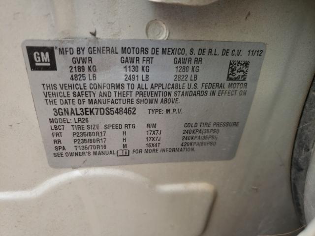 2013 CHEVROLET CAPTIVA LT 3GNAL3EK7DS548462