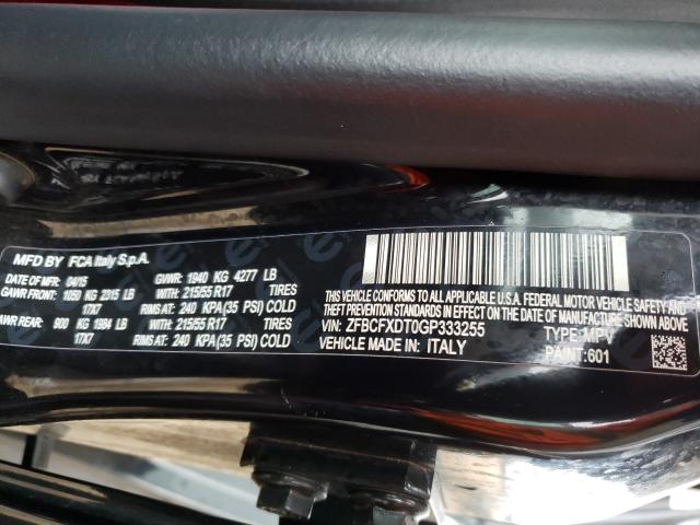 2016 FIAT 500X LOUNG ZFBCFXDT0GP333255