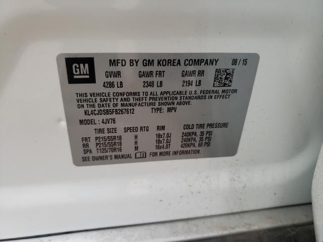 2015 BUICK ENCORE PRE KL4CJDSB5FB267612