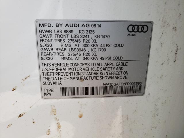 2015 AUDI Q7 PRESTIG WA1DGAFE2FD003595