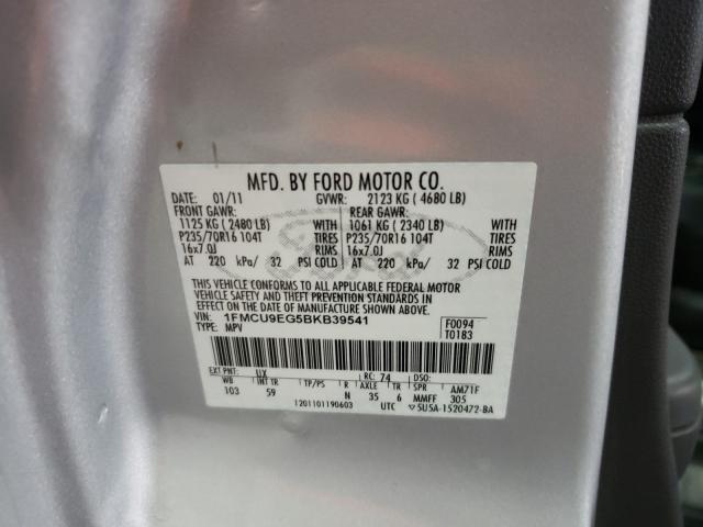 2011 FORD ESCAPE LIM 1FMCU9EG5BKB39541