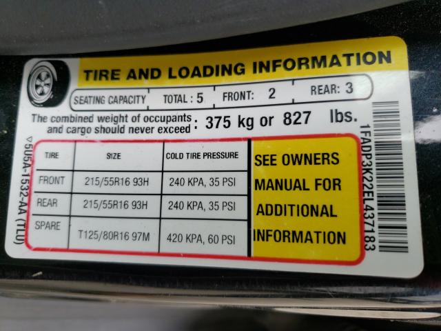 2014 FORD FOCUS SE 1FADP3K22EL437183
