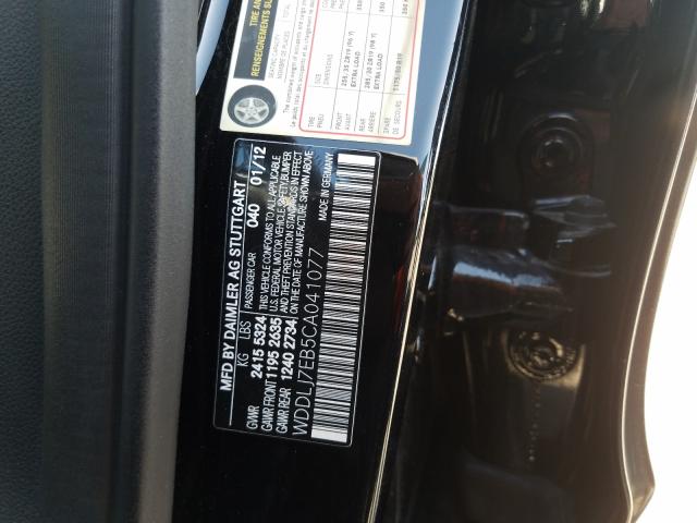 2012 MERCEDES-BENZ CLS 63 AMG WDDLJ7EB5CA041077
