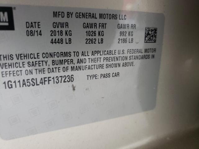 2015 CHEVROLET MALIBU LS 1G11A5SL4FF137236