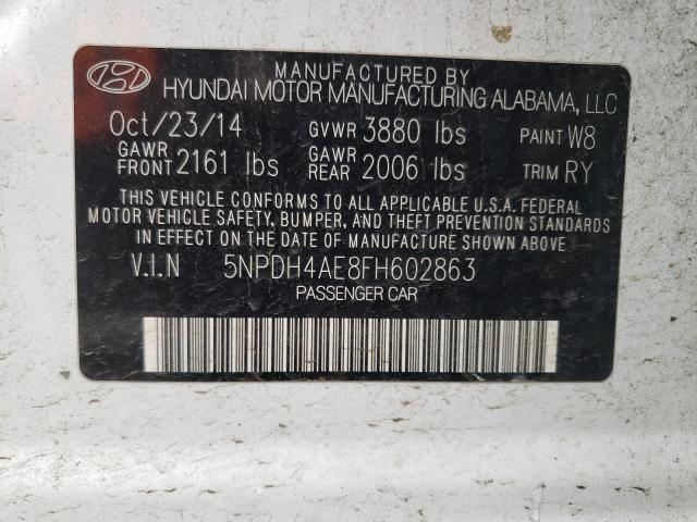 2015 HYUNDAI ELANTRA 5NPDH4AE8FH602863