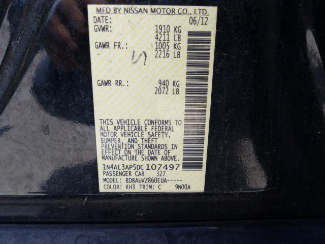 2013 NISSAN ALTIMA 2.5 1N4AL3AP5DC107497