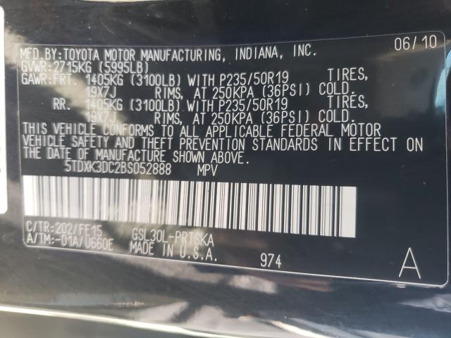 2011 TOYOTA SIENNA SPO 5TDXK3DC2BS052888