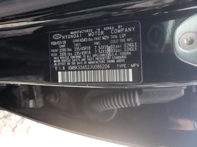 2018 HYUNDAI KONA LIMIT KM8K33A52JU086204