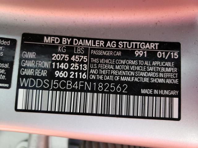 2015 MERCEDES-BENZ CLA 45 AMG WDDSJ5CB4FN182562